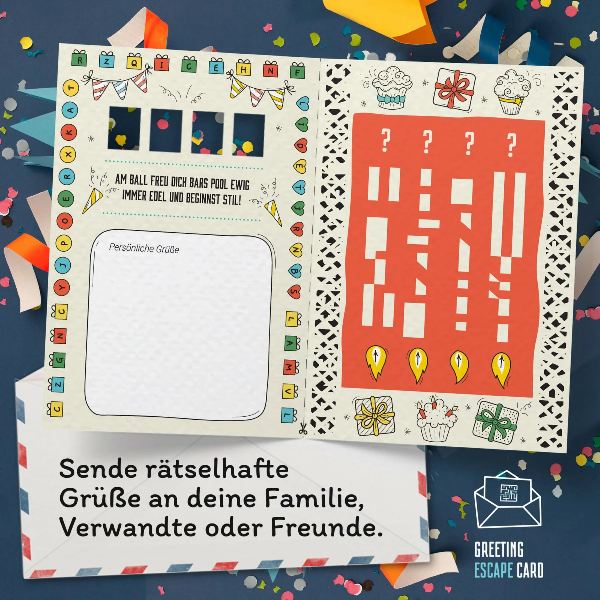 Rätsel Geburtstagskarte