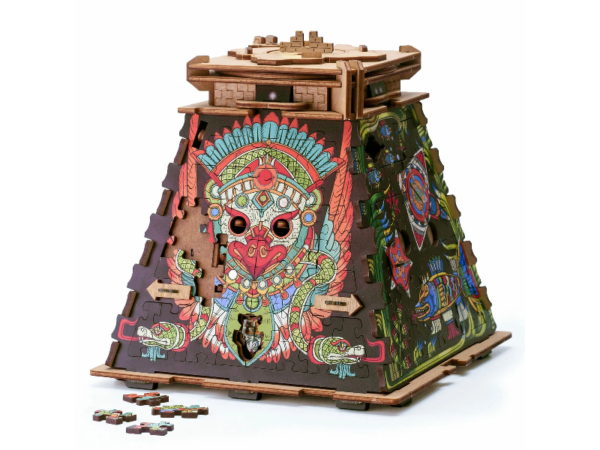 Rätselbox mit Puzzle Die Sonnenpyramide