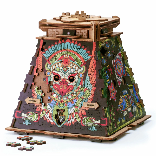 Rätselbox mit Puzzle - Die Sonnenpyramide Rätselbox mit Puzzle Die Sonnenpyramide
