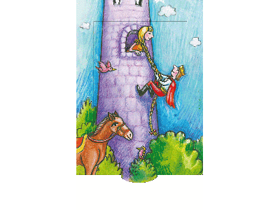 Rapunzel Bärenpresse - Lebende Karte - Motiv: Rapunzel