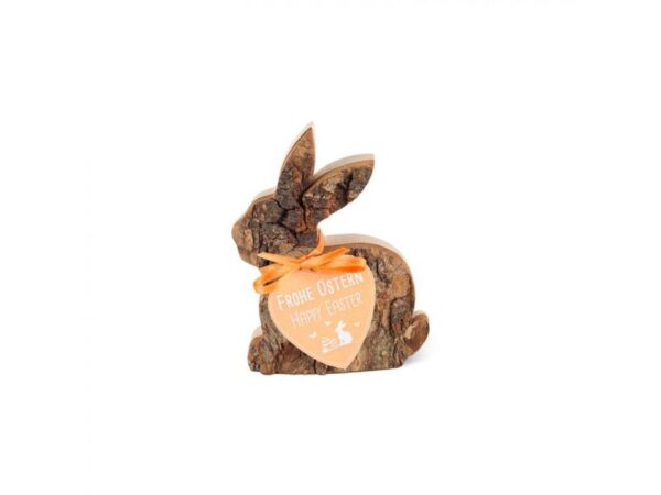 Rindenhase: 8,5cm Holzfigur: Rindenhase: 8,5cm