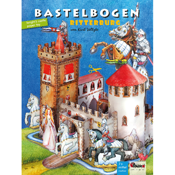Ritterburg Bastelbuch - Motiv: Ritterburg