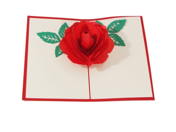 Klappkarte: Rose