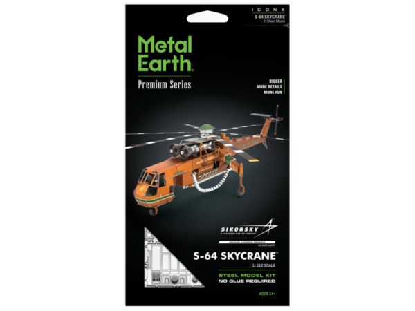 S64 Skycrane - Kranhubschrauber Metal Earth - Metallbausatz: S64 Skycrane Kranhubschrauber