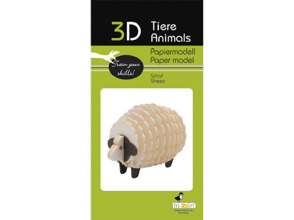 Schaf Fridolin - 3D Papiermodelle - Motiv: Schaf