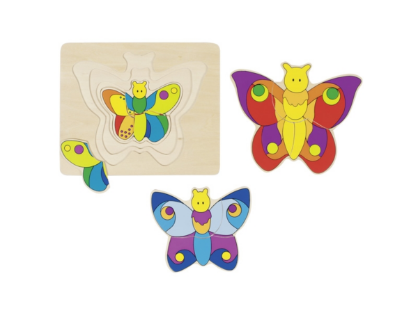 Schichtenpuzzle: Schmetterling Schichtenpuzzle: Schmetterling