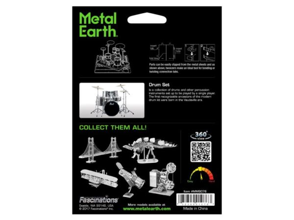 Metal Earth - Metallbausatz: Schlagzeug