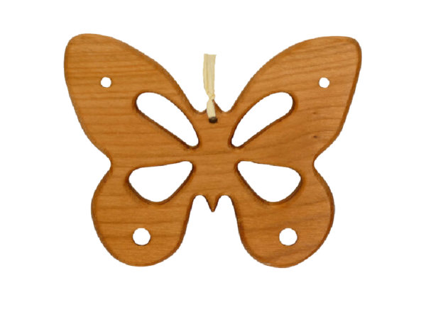 Anhänger aus Holz - Motiv: Schmetterling