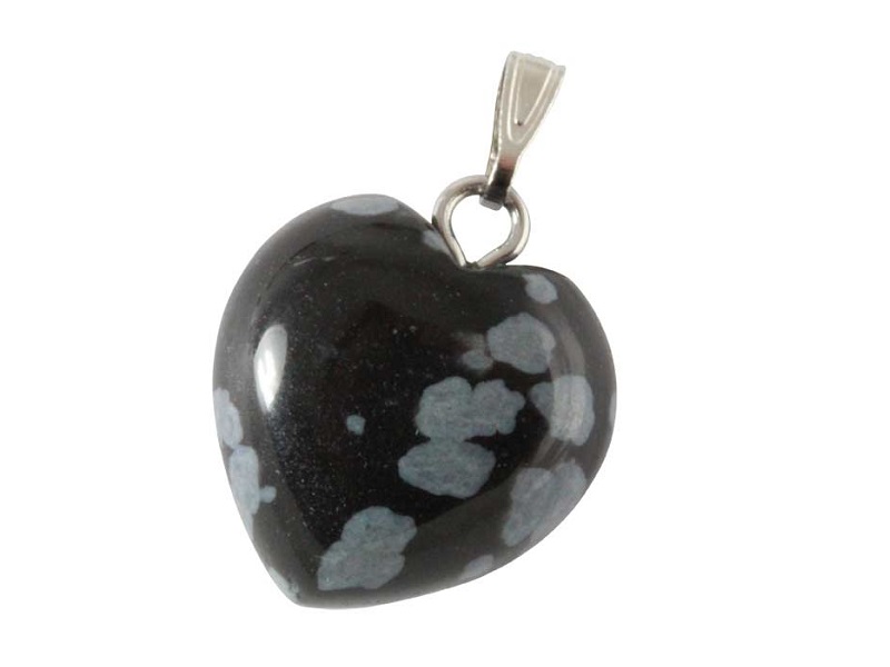Schneeflocken-Obsidian (15 mm) Schmuckanhänger: Schneeflocken Obsidian (15 mm)