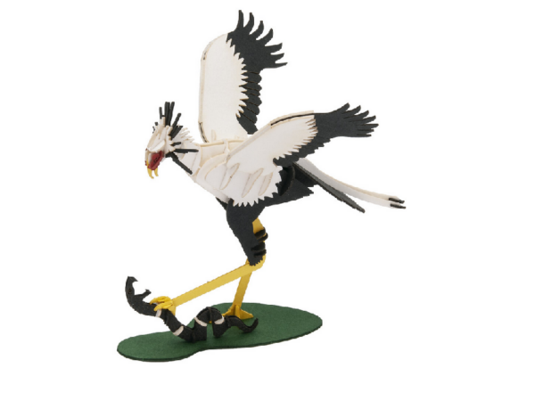 Fridolin - 3D Papiermodell - Motiv: Sekretär mit Schlange