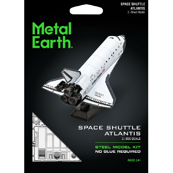 Metal Earth - Metallbausatz: Space Shuttle Atlantis, farbig