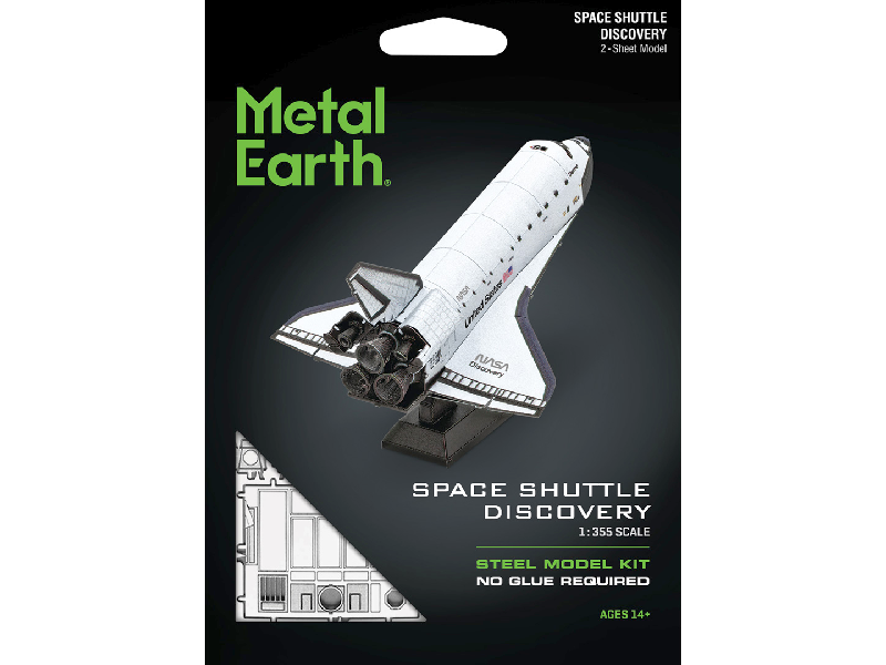 Space Shuttle Discovery, farbig Metall Earth - 3D Metallbausatz - Motiv: Space Shuttle Discovery, farbig
