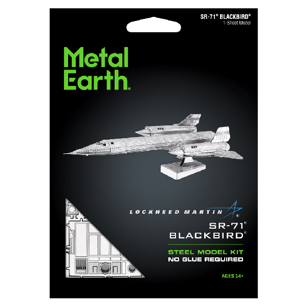 Metal Earth - Metallbausatz - Motiv: SR71 Blackbird
