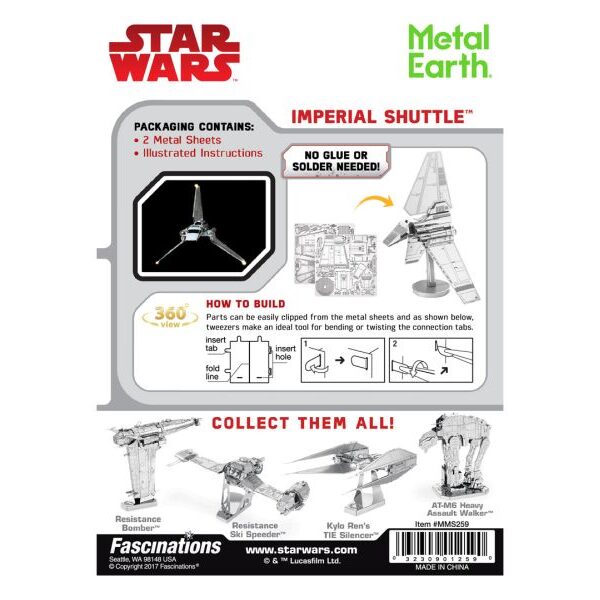 Metal Earth - Metallbausatz: Star Wars: Imperial Shuttle