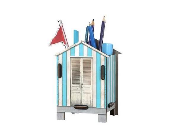 Stiftebox Strandhaus rot
