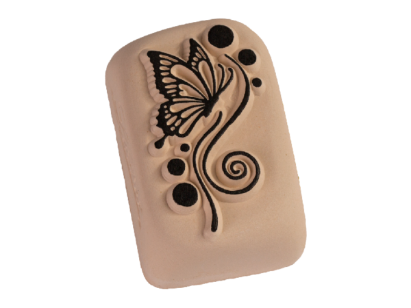 Tattoo Stein Schmetterling luftig (mittel)