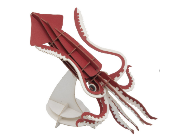 Fridolin - 3D Papiermodell - Motiv: Tintenfisch