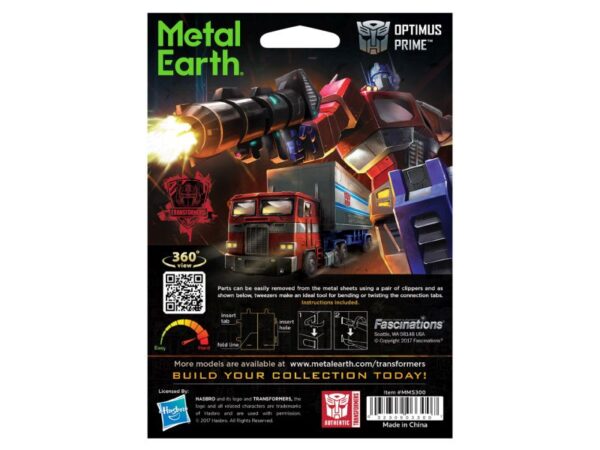 Transformers: Optimus Prime Metal Earth - Metallbausatz: Transformers: Optimus Prime