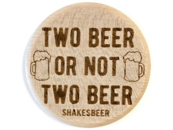 Glasdeckel aus Holz: Two Beer