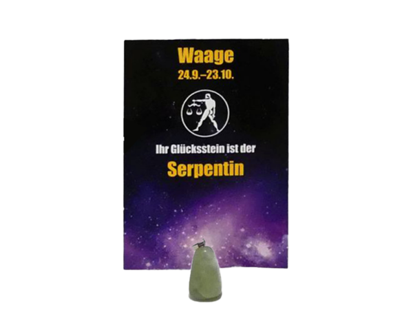 Waage Anhänger aus Endelstein für Sternzeichen: Waage