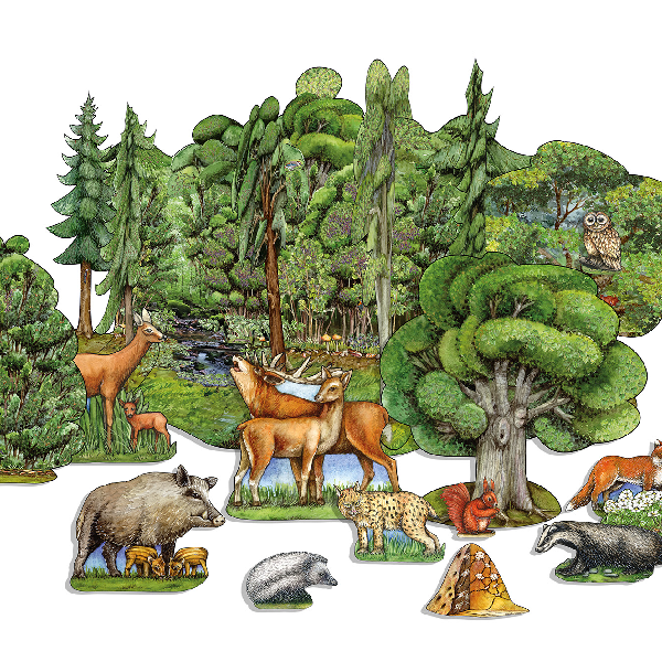 Wald Bastelbogen: Wald