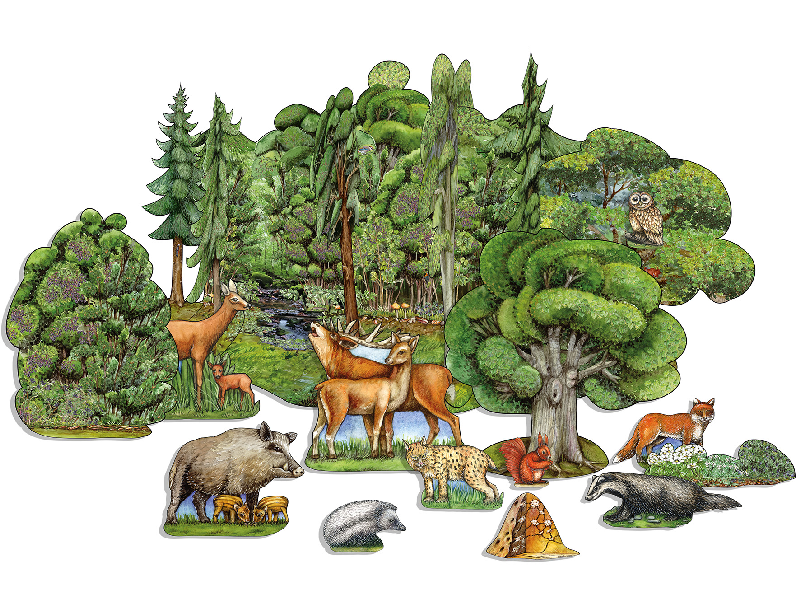 Wald Bastelbogen: Wald