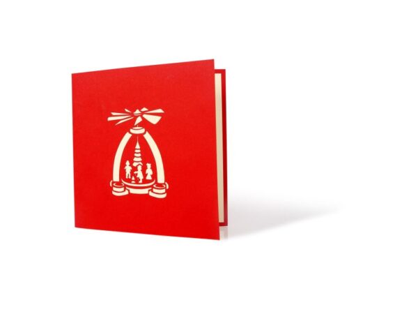 Klappkarte: Weihnachten: Pyramide