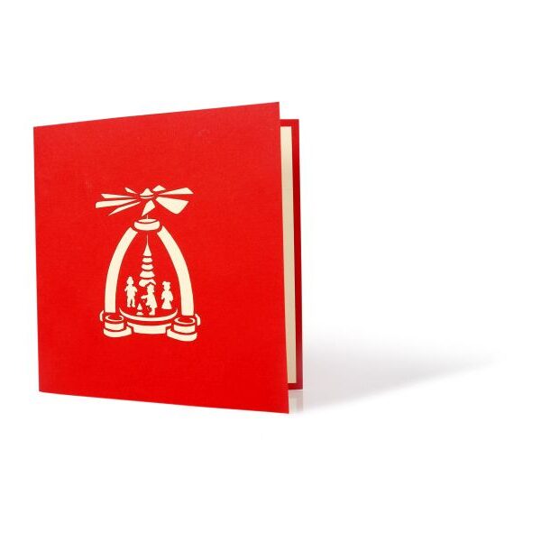 Klappkarte: Weihnachten: Pyramide