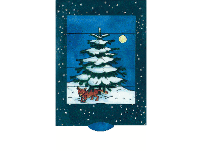 Weihnachtsbaum Bärenpresse - Lebende Karte - Motiv: Weihnachtsbaum