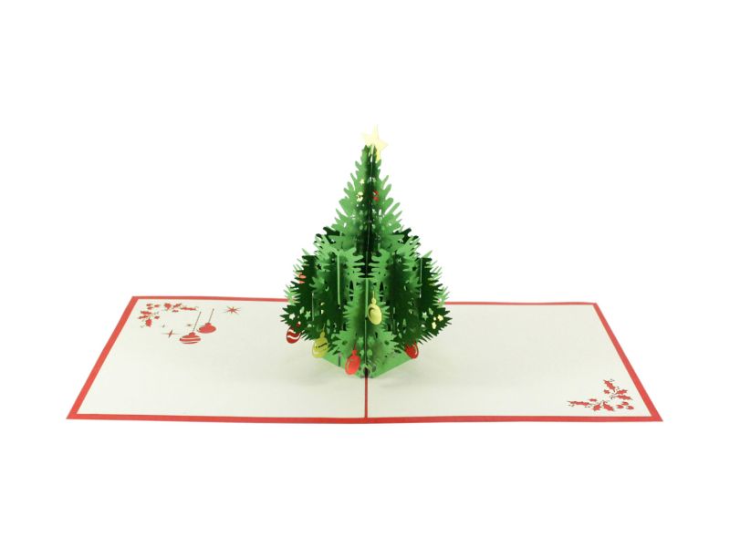 Klappkarte: Weihnachtsbaum