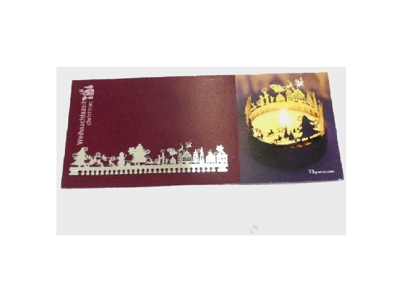 Weihnachtszeit 13gramm - Metallteelicht: Weihnachtszeit