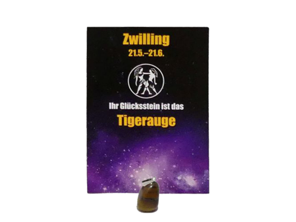 Anhänger aus Endelstein für Sternzeichen: Zwilling