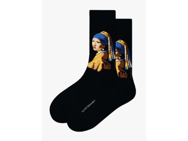 Kunstsokken-Maedchen-Vermeeer Johannes Vermeer: Mädchen mit den Perlenohrringen