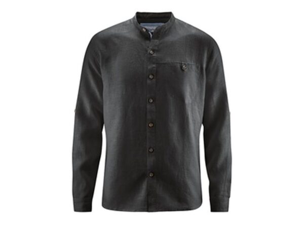 Stehkragenhemd 100% Hanf