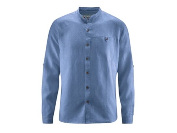 Stehkragenhemd 100% Hanf