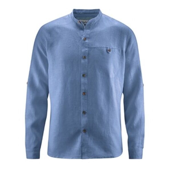 Stehkragenhemd 100% Hanf