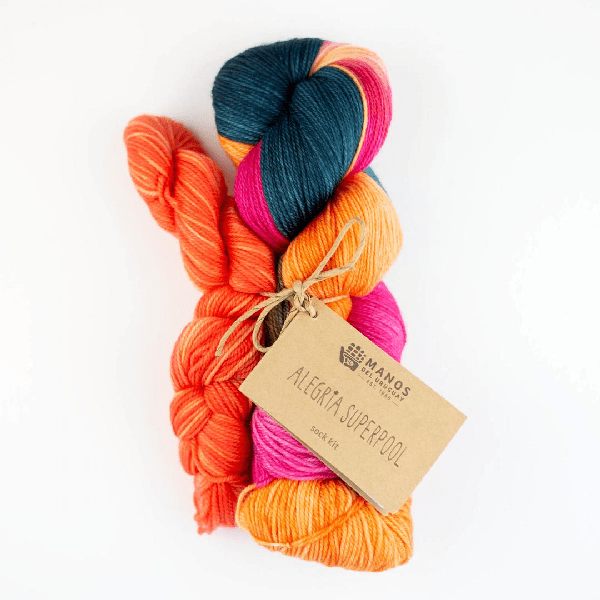 Alegria - Sockenkit, handgefärbt - Trapeze Selected Yarns - Wolle: Alegria Sockenkit, handgefärbt Trapeze