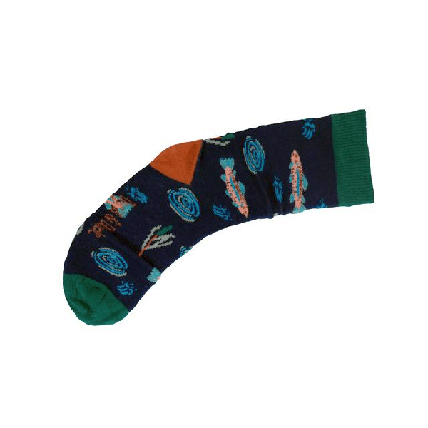 Bambus-Socken: Fische - navy, 41-45 Bambus Socken: Fische navy, 41 45