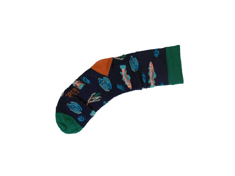 Bambus-Socken: Fische - navy, 41-45 Bambus Socken: Fische navy, 41 45