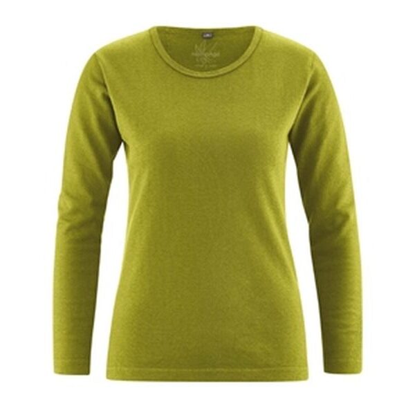HempAge - Basic Langarmshirt farn, L