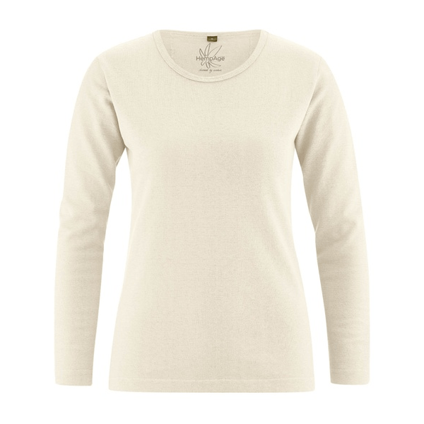 HempAge - Basic Langarmshirt natur, XL