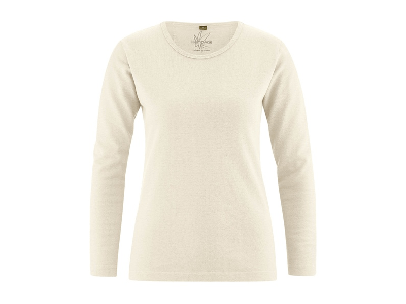 HempAge - Basic Langarmshirt natur, XL