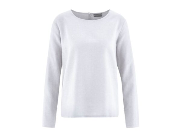 HempAge - Bluse, gewebt weiß, S