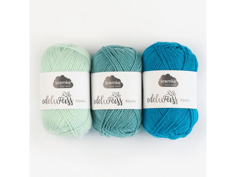 edelweiss-kategoriebild Edelweiss - Sockengarn mit 65% Schurwolle, 25% Polyamid, 10% Alpaka - 25g