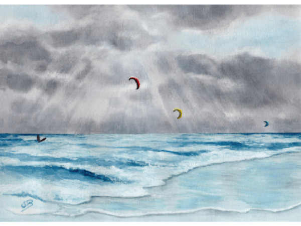 Postkarte: Kiter
