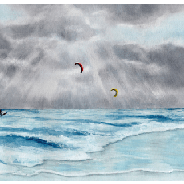 Postkarte: Kiter