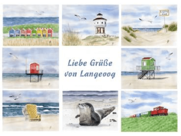 Postkarte: Liebe Grüße