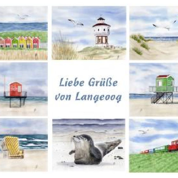 Postkarte: Liebe Grüße