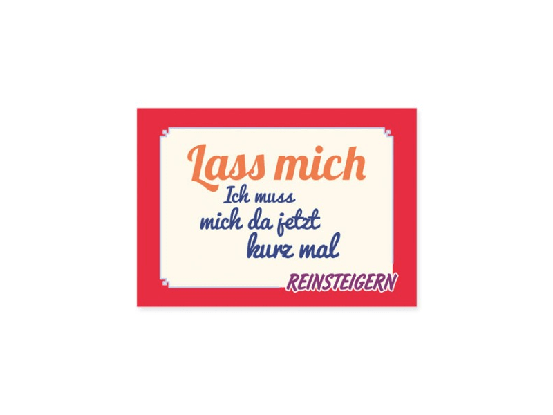 Postkarte: Lass mich