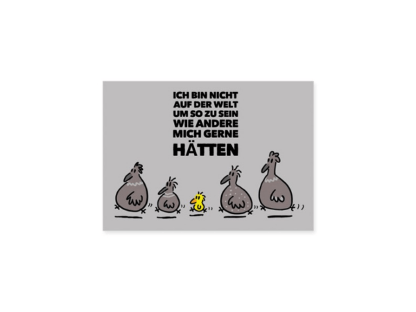 2812 Postkarte: Nicht wie die anderen